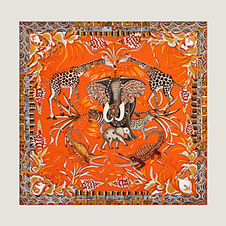 希少品◆入手困難♪【HERMES】スカーフ LA MARCHE DU ZAMBEZE 90 La Marche du Zambeze scarf 90 | Hermès Australia